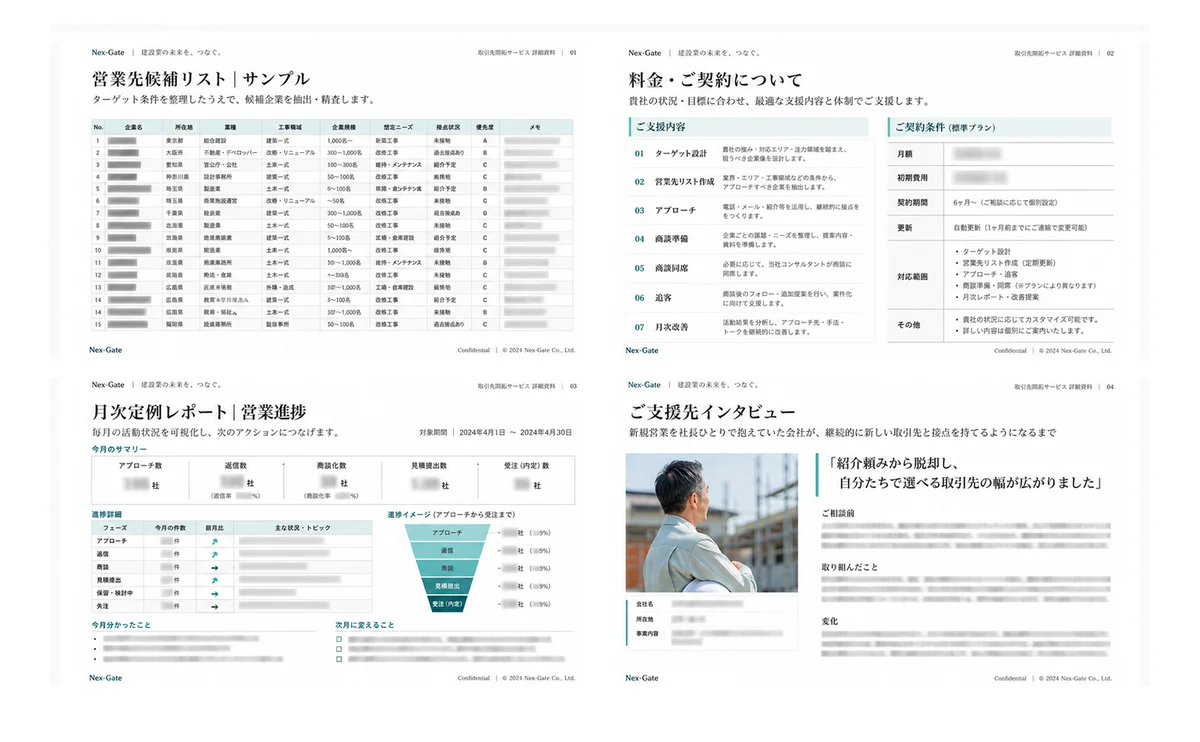 取引先開拓サービス 詳細資料